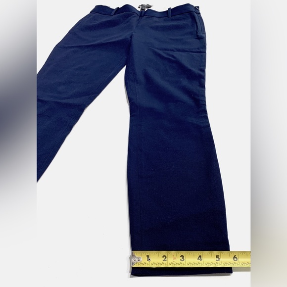 J. Crew Minnie Side-Zip Cropped Cigarette Pant size 0 in Dark Navy - Picture 12 of 12